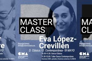 Javier Latorre, Maribel Gallardo i Eva López Crevillén, trio d'asos per a les classes magistrals del Centre Municipal de Les Arts