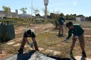 El alumnado del taller de empleo de albañilería y jardinería de Manises inicia las prácticas