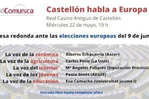 El 22 de mayo en el Real Casino Antiguo, mesa redonda ‘Castellón habla a Europa con adComunica