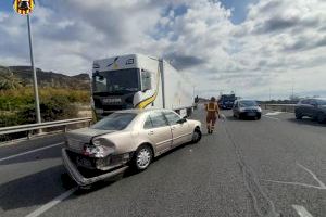 Accidente múltiple con varios heridos en la AP-7 en Sagunto