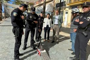 La Policía Local comienza una campaña de vigilancia y control del uso de patinetes eléctricos en el Grao