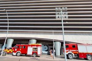 Amplio despliegue de bomberos y policías en El Corte Inglés de Castellón por un simulacro