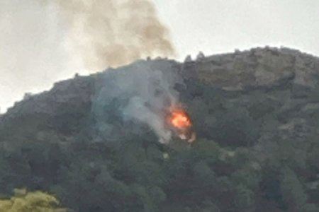 Un rayo provoca un incendio en Alfondeguilla