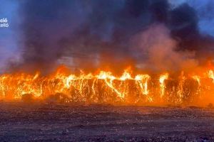 Extinguido el incendio en la planta de basuras de Cervera del Maestre