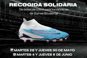 Campaña solidaria de recogida de botas de fútbol