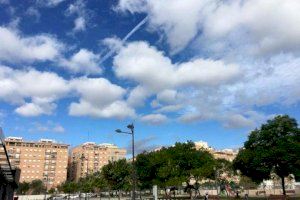 Ruixats aïllats en diverses zones de la Comunitat Valenciana en un dimarts amb predomini de sol