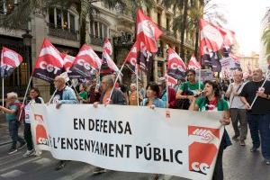 CGT València denuncia la aplicación de la Ley Mordaza a su secretario general durante la jornada de Huelga General Educativa del 23 de mayo