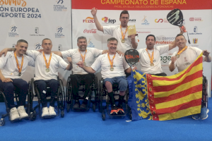 Cuatro jugadores del equipo UPV IN de pádel en silla se clasifican para disputar el Campeonato de España