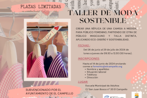 El Ayuntamiento de El Campello oferta un taller de moda “sostenible”, impartido por María del Carmen Perles Becerra