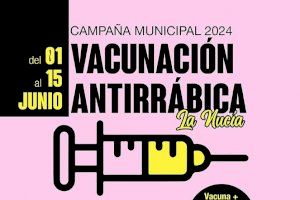 La Campaña Vacunación Antirrábica 2024 comienza mañana 1 de junio