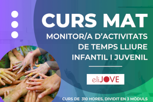 Aquest dilluns s'obrin les inscripcions per al curs de Monitor/a de temps lliure