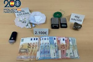 La Policía Nacional realiza tres operaciones contra la venta de drogas y detiene a cuatro personas en Gandia