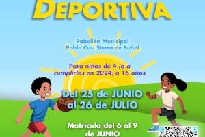 Un verano más llega la Escuela Popular Infantil (EPI) y la Escuela Estival Deportiva a Buñol