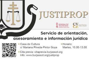 La oficina JUSTIPROP de Burjassot se traslada a la Casa de Cultura