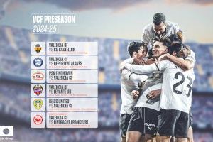 Así será la pretemporada del Valencia CF 24-25