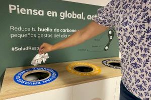 El Hospital Universitario del Vinalopó instala puntos de reciclaje para promover la sostenibilidad