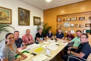 La Tenencia de Alcaldía acoge la reunión de coordinación por la seguridad del encierro de toros cerriles de Sant Pere