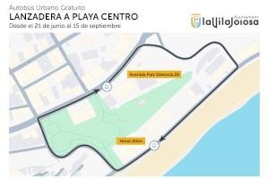 El Ayuntamiento de Villajoyosa ofrece un servicio gratuito de autobús para acceder a la playa centro durante este verano