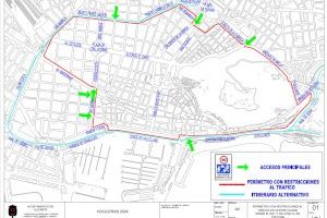 Las restricciones al tráfico por Hogueras arrancan este lunes con refuerzos en las líneas de autobuses urbanos y TRAM