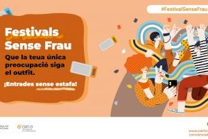 La Generalitat lanza una campaña de concienciación para evitar fraudes con la venta y reventa 'online' de entradas a festivales