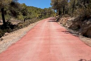 Finalitzen els treballs de condicionament i formigonada en els camins de Sentig i del Portixol d’Olocau