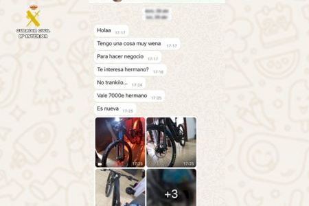 Un ciudadano anónimo alerta de una oferta sospechosa en una red social: venden una bicicleta de lujo robada por solo 400 euros en Benissa