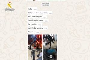 Un ciudadano anónimo alerta de una oferta sospechosa en una red social: venden una bicicleta de lujo robada por solo 400 euros en Benissa