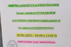 Compromís critica un año más el cierre del servicio de información y atención a los ciudadanos en los barrios de Paterna