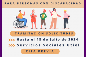 Servicios Sociales de Utiel tramita las ayudas para la promoción de la autonomía de las personas con discapacidad