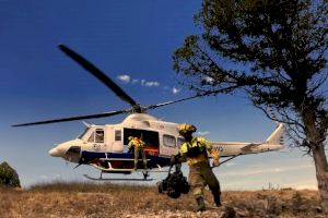 Movilizados varios medios aéreos y forestales por el aviso de dos incendios forestales en Villahermosa del Río