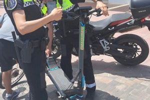 La Policia Local de Gandia interposa 143 denúncies per mal ús de vehicles de mobilitat personal