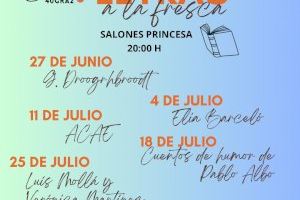 El jueves comienza el ciclo literario 'Letras a la fresca' con la presentación de los dos últimos libros de poemas de Germain Droogenbroodt