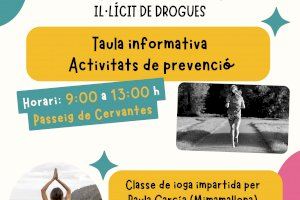 Alcoy organiza actividades en el Día Internacional contra el Tráfico Ilícito y Abuso de Drogas