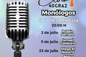 Elda 40Gra2 abre mañana el ciclo de monólogos en los Salones Princesa con la actuación del humorista murciano Rubén Serrano