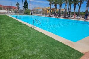 La piscina municipal de Beniarjó obri de nou al públic després de les obres de reforma de les instal·lacions