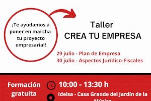 Tercera entrega del ciclo de talleres ‘Crea tu empresa’ para ayudar a jóvenes de Elda a poner en marcha una idea de negocio