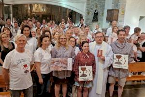 La falla Convento Jerusalén hace historia con la celebración de la I Peregrinación Fallera del Camino del Santo Grial