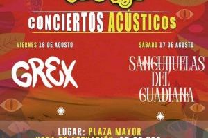 Grex y Sanguijuelas del Guadiana, conciertos acústicos de Rabolagartija