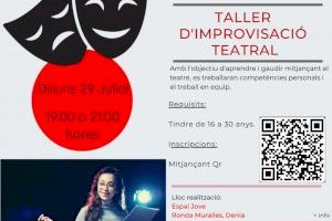 Joventut i Creu Roja Dénia organitzen un taller d’improvisació teatral