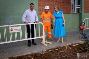 Torrent retira los setos de la calle Gómez Ferrer para mejorar la accesibilidad