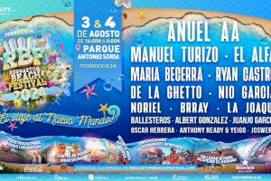 Torrevieja cerrará La Gira RBF 2024 con Anuel AA, Manuel Turizo, El Alfa, Maria Becerra, Ryan Castro, De La Ghetto y Nio Garcia