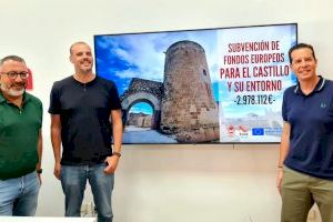 Elda consigue tres millones de euros de fondos 'Next Generation' para la recuperación del Castillo y su entorno urbano