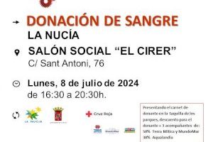 El Cirer acoge la 9ª Donación de Sangre 2024 el próximo lunes en La Nucía