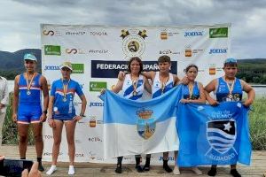 Dos oros en el medallero para el RCN Torrevieja en el campeonato de España de remo celebrado en Banyoles