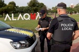 Cazan a un temerario conduciendo a 90 km/h en una calle de 30 en Alaquàs y a punto de estrellarse contra otros coches