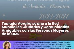 Teulada Moraira se une a la Red Mundial de Ciudades y Comunidades Amigables con las Personas Mayores de la OMS