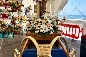 La campana de la patrullera de la Guardia Civil “Río Guadiaro” lucirá para siempre en el trono de la Virgen del Carmen de El Campello