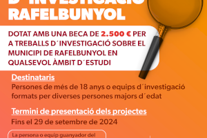 III Premi d’Investigació Rafelbunyol