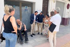 Sergio Toledo comprueba el avance de las obras de la Zona de Bajas Emisiones y sus medidas en materia de accesibilidad