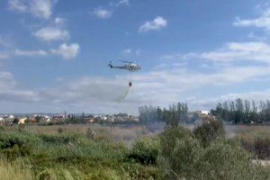 VIDEO | Extinguido otro incendio en el cauce del Millars entre Almassora y Vila-real